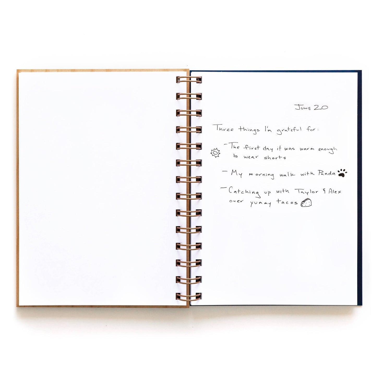 Ginkgo Leaves Wood Journal