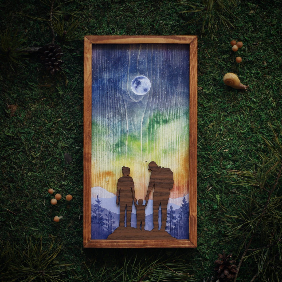 "Miles of Memories" Mixed Media Family-Themed Wall Art
