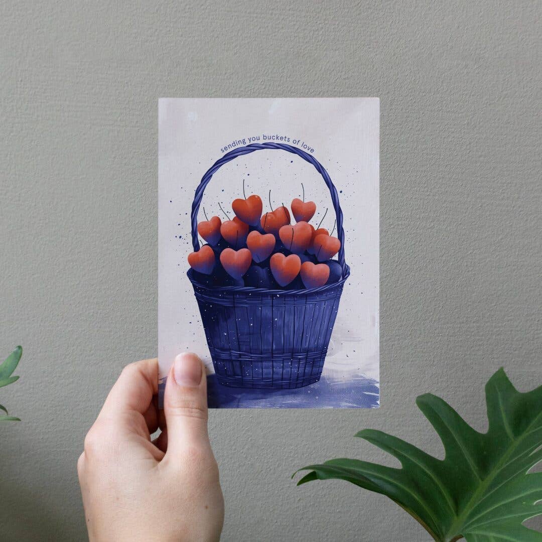 Sending you buckets of love | Get Well Card | Friendship