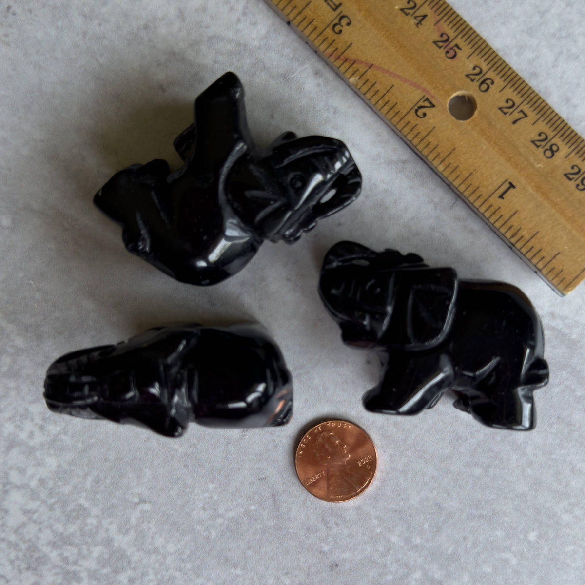 Hand-Carved Gemstone Animal | Elephant