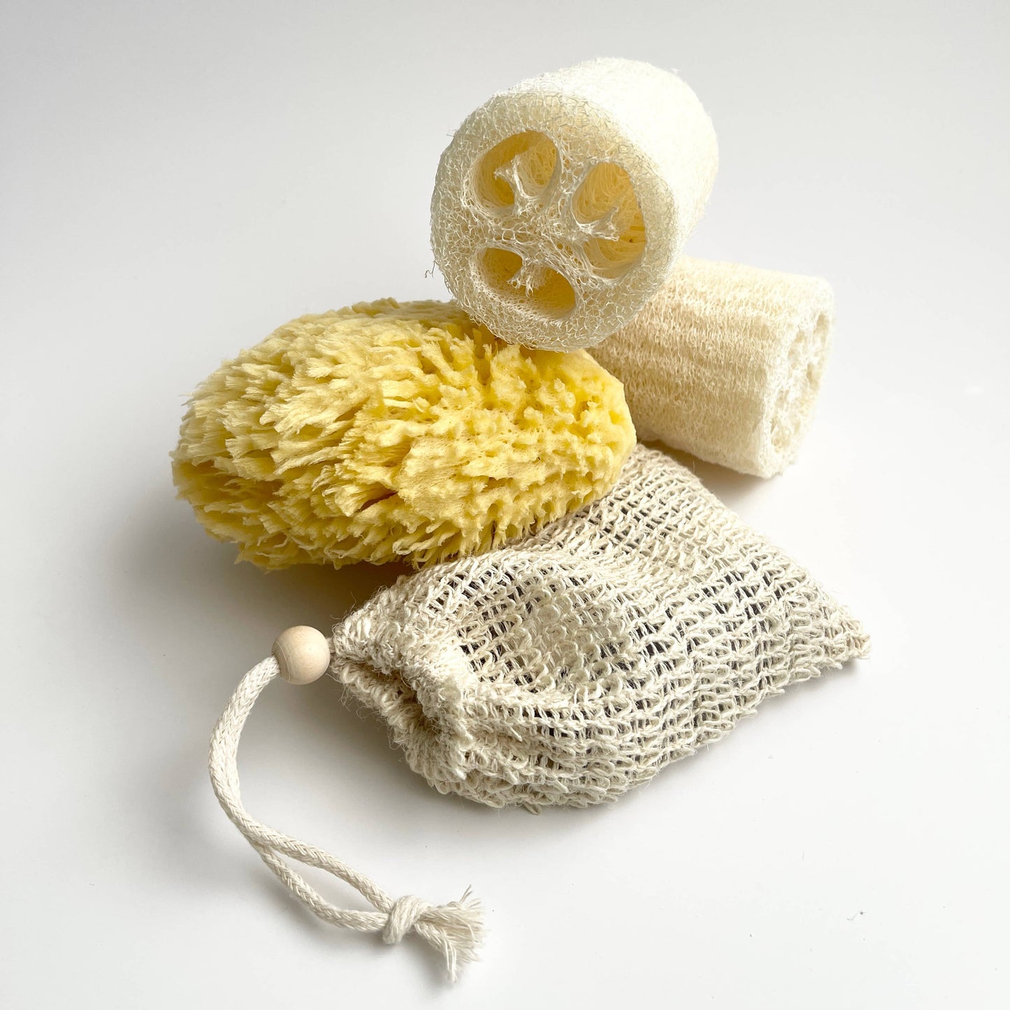 Natural Loofah Sponge (Flat Press)