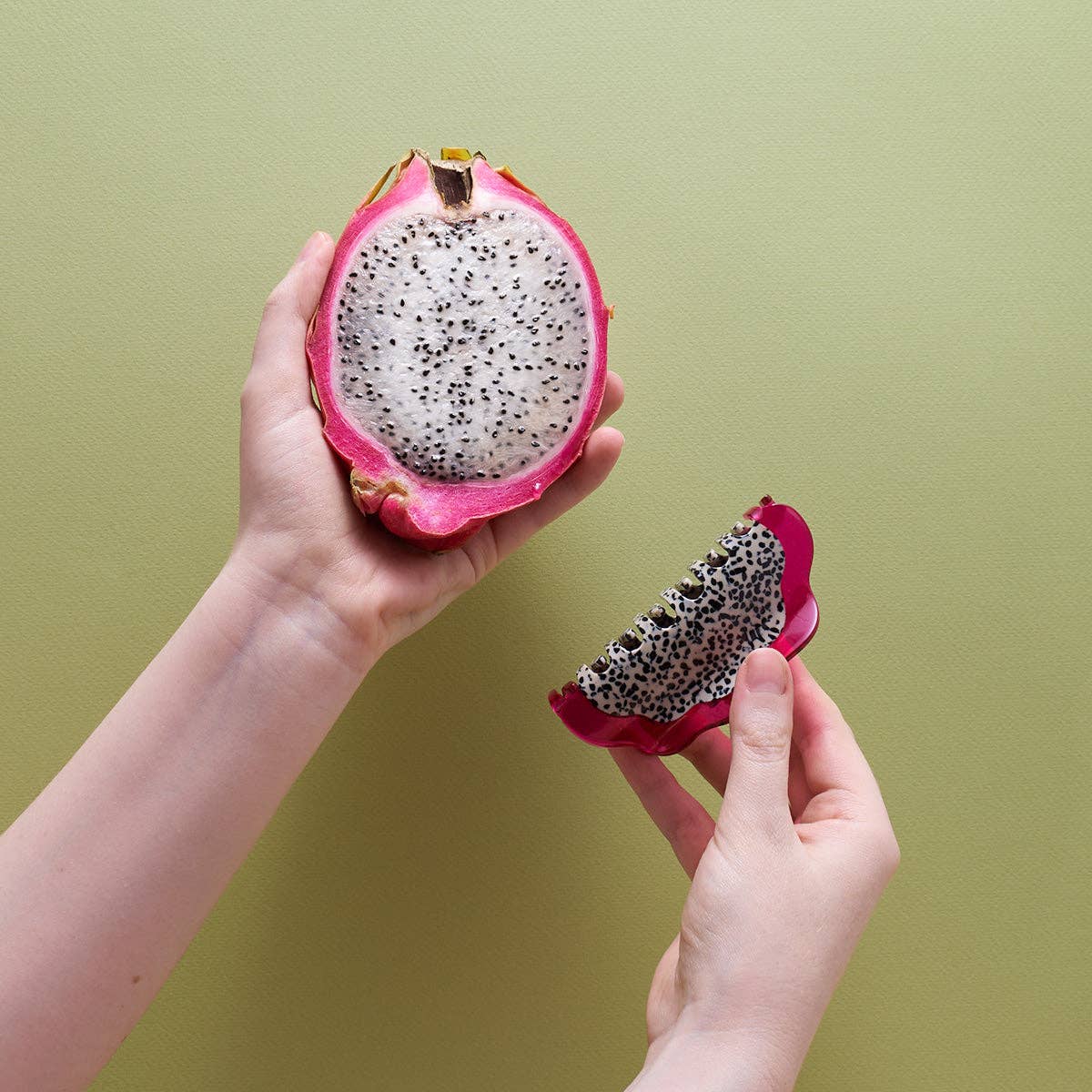 Dragon Fruit Claw - Acetate Fruit Hair Clip Accessory