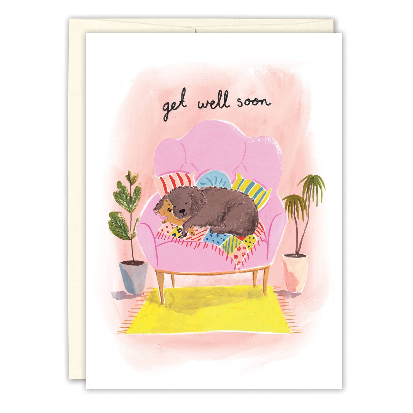 Cozy Dog Get Well Card