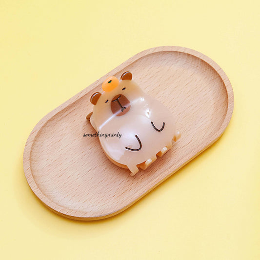 Capybara Acetate Hair Claw