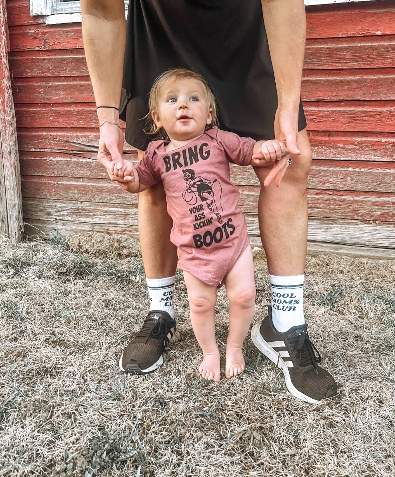 Cool Moms Club Socks: White