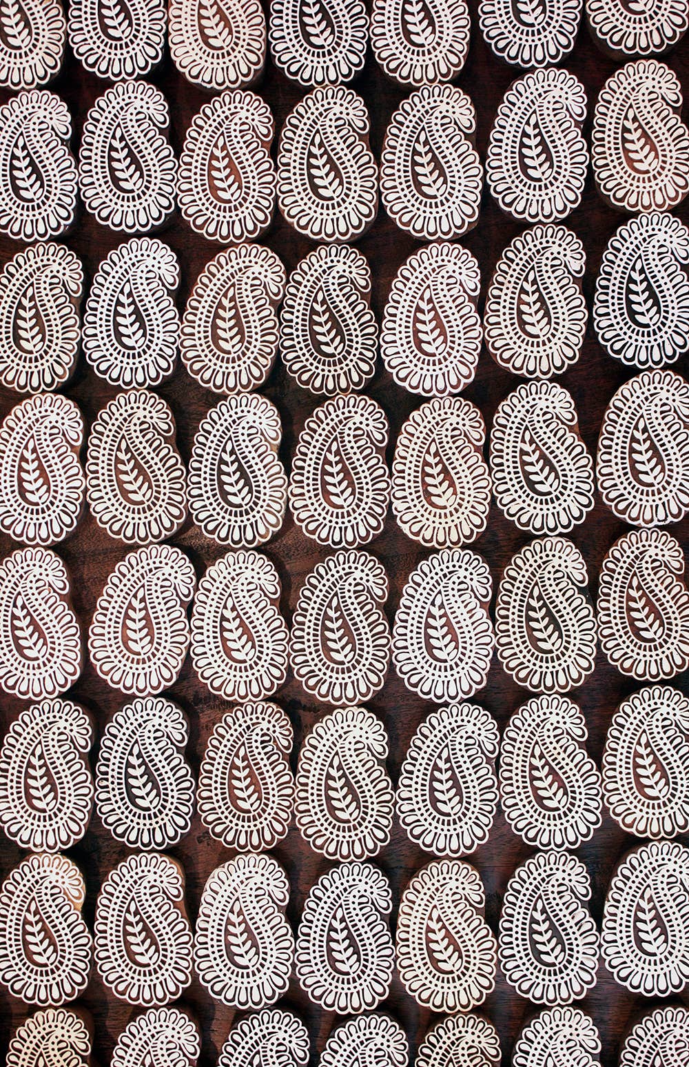 Hand-Carved Textile Block