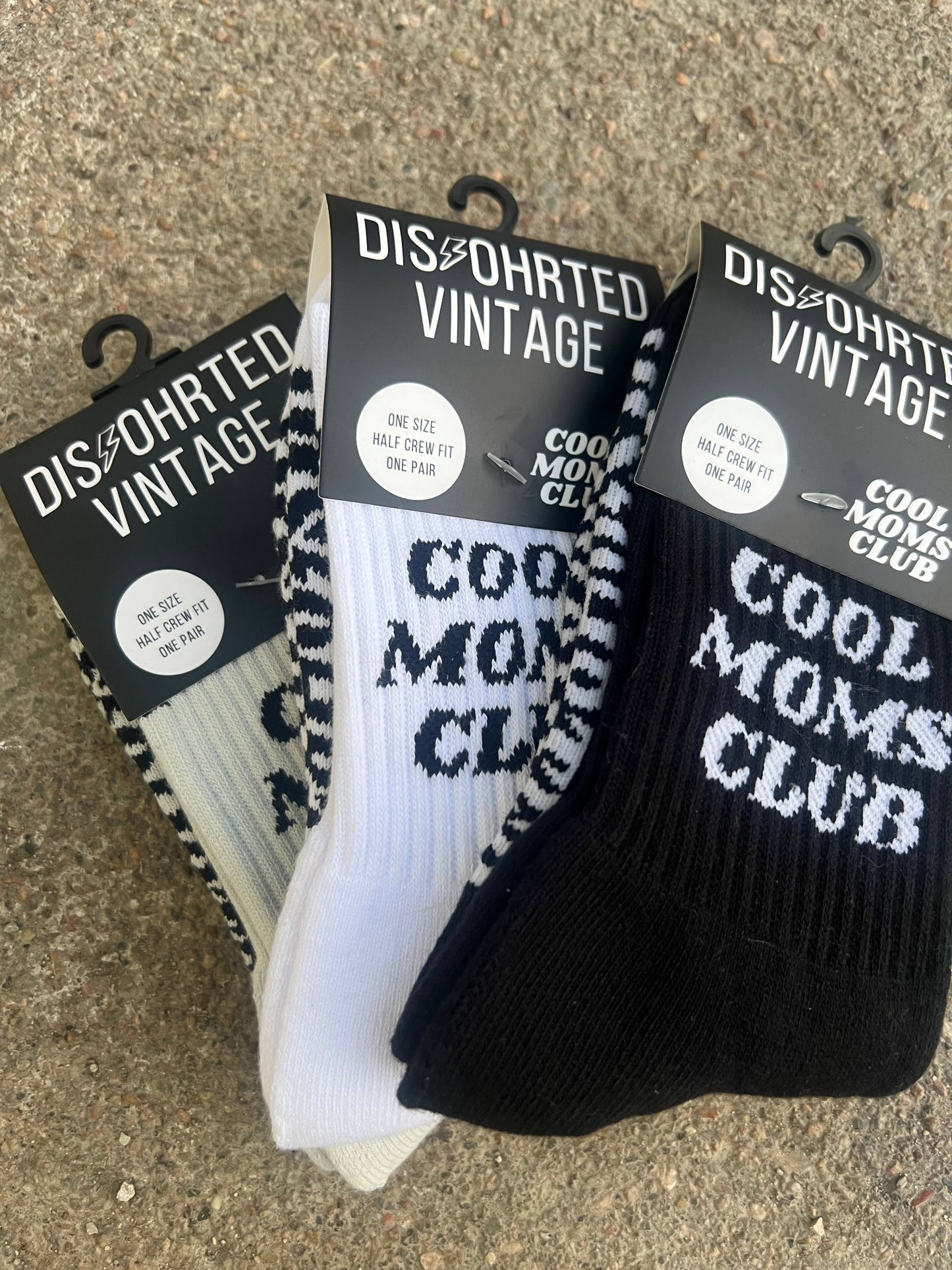 Cool Moms Club Socks: White