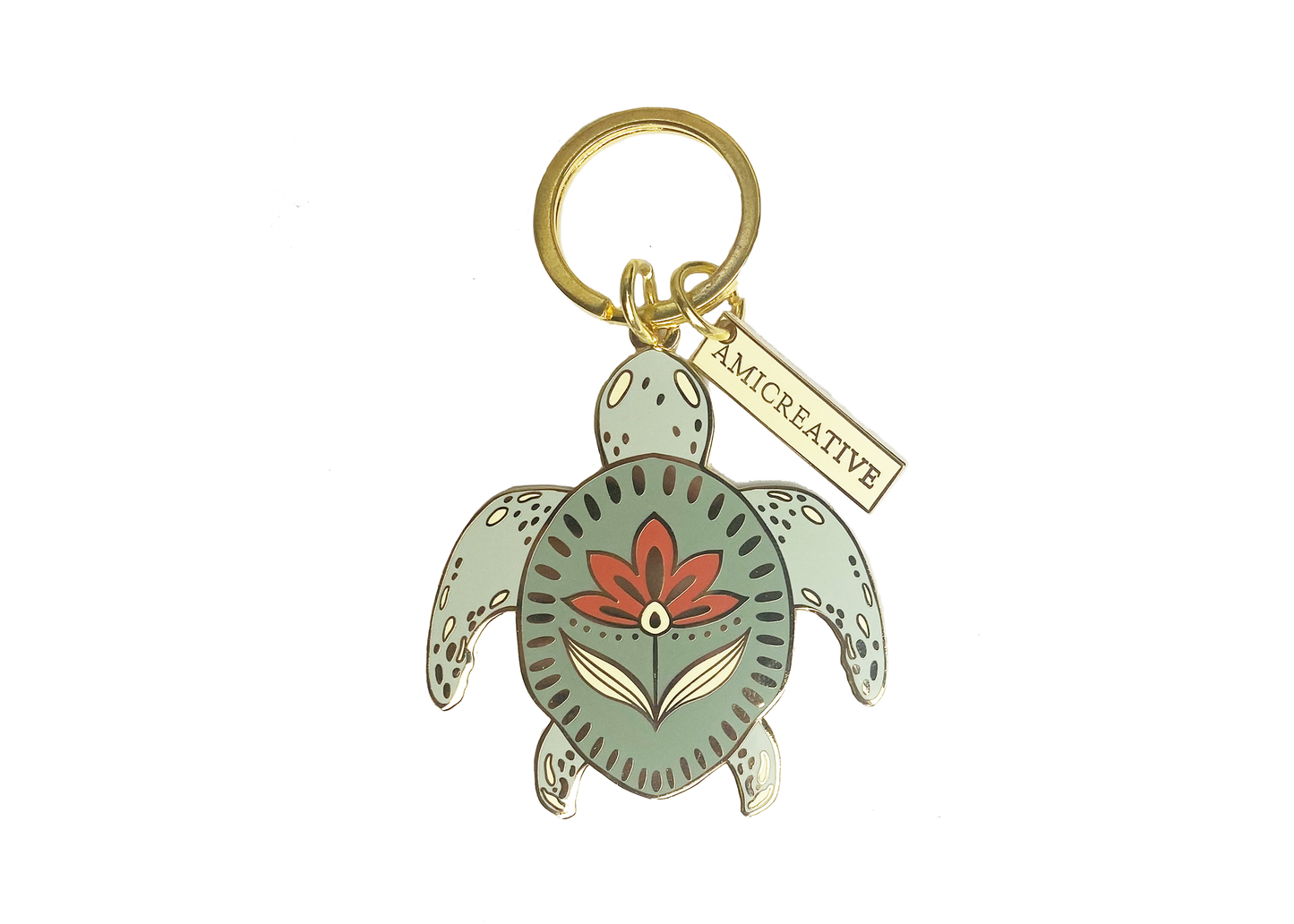 Turtle Hard Enamel Keychain