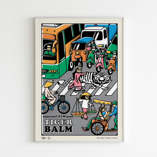 Tiger Balm Traffic Art Print