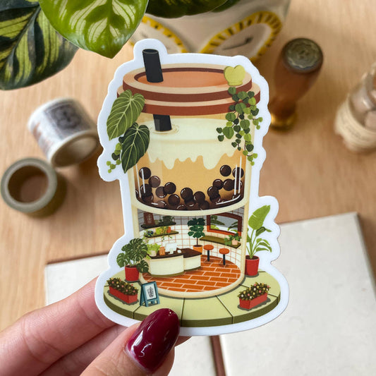 Boba Shop Sticker