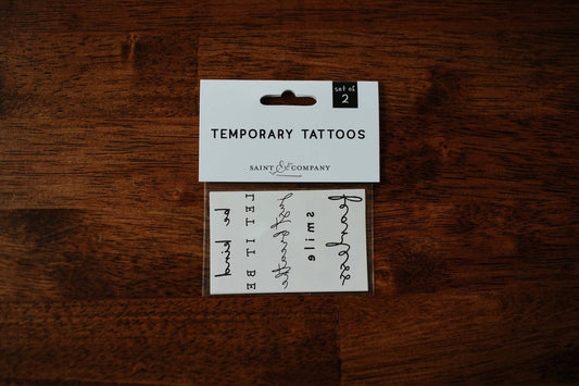 Self Love Affirmation Temporary Tattoos