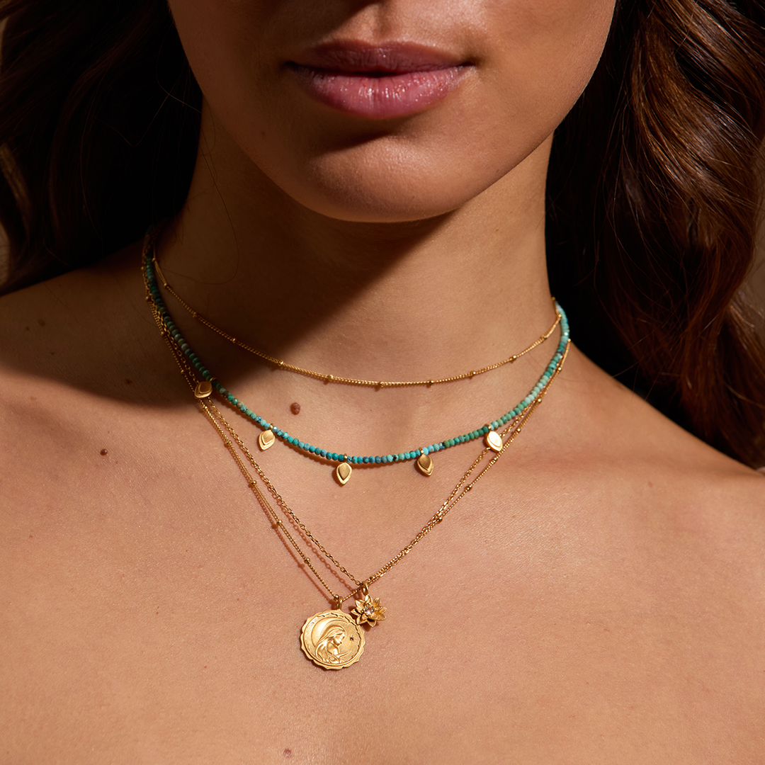 16” Soul Renew Gold Lotus Necklace