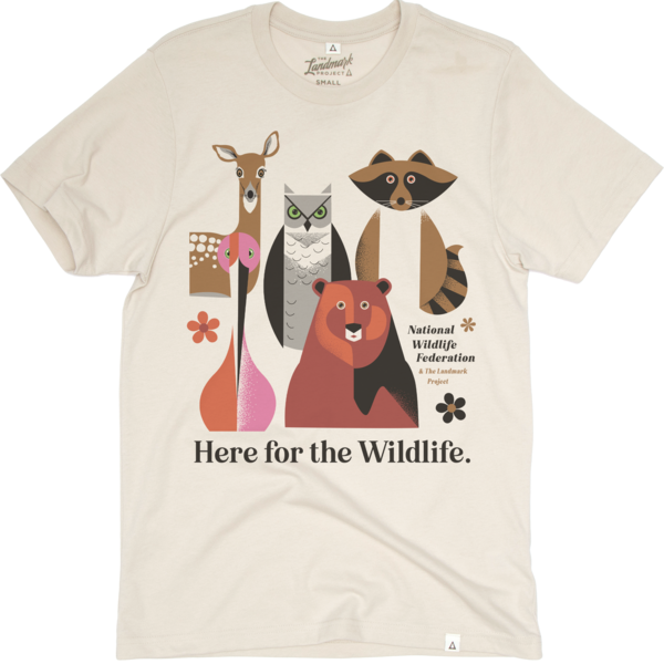 Here for the Wildlife Tee: Dune, M