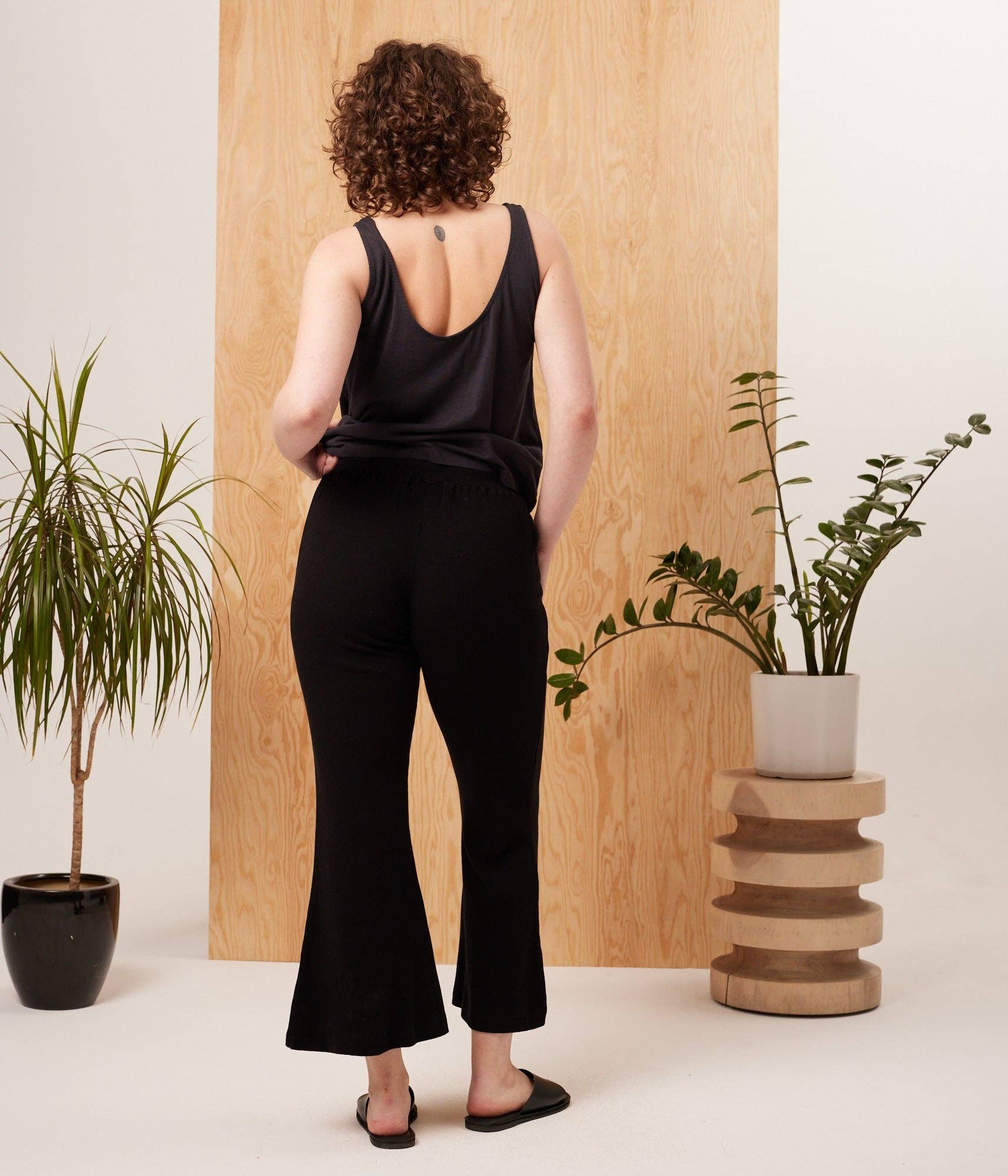 She Rises Tank: Washed Black, XL