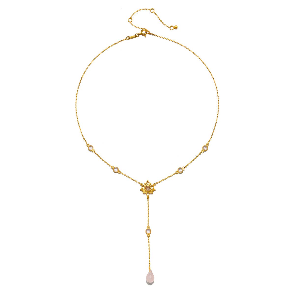 Transformed by Love Lotus Lariat Necklace