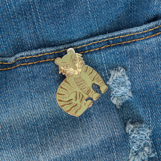Panther Hard Enamel Pin - 1.25" Jungle Cat Pin