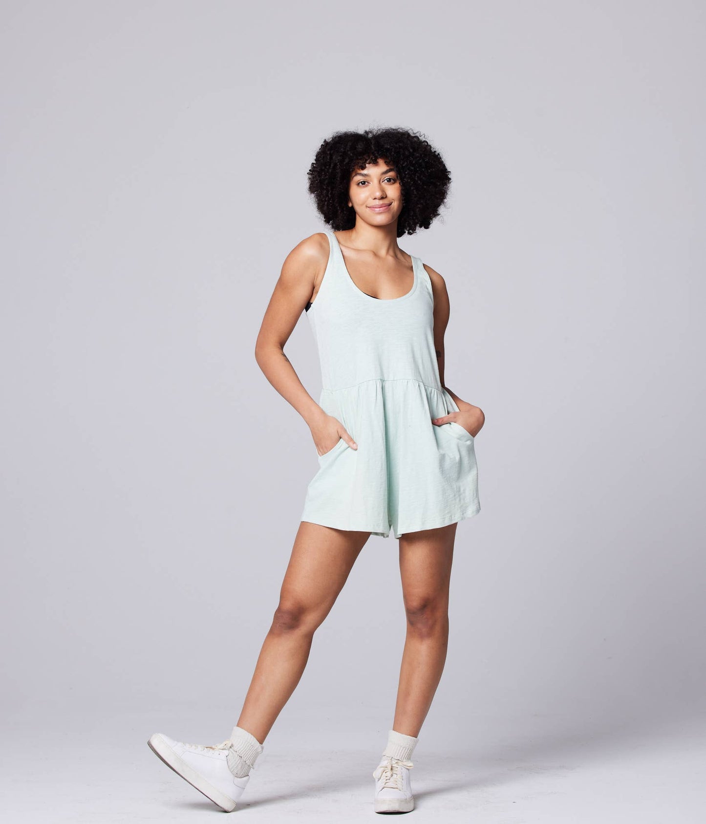 Ivy Romper: Mint, M