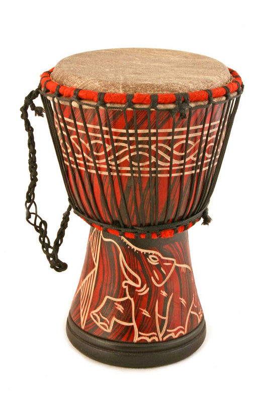 Small Ghanaian Djembe Hand Drums: GH1B  Medium Drum