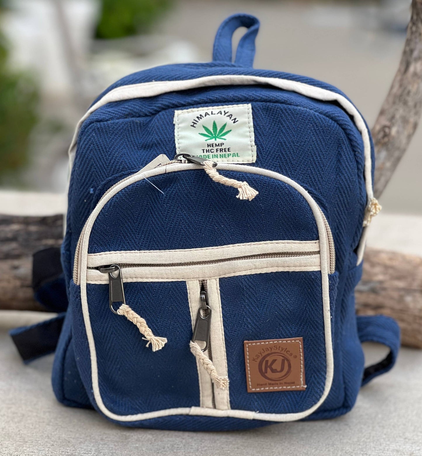 Handmade Lightweight Natural Hemp Himalayan Nepal Minipack (: Red