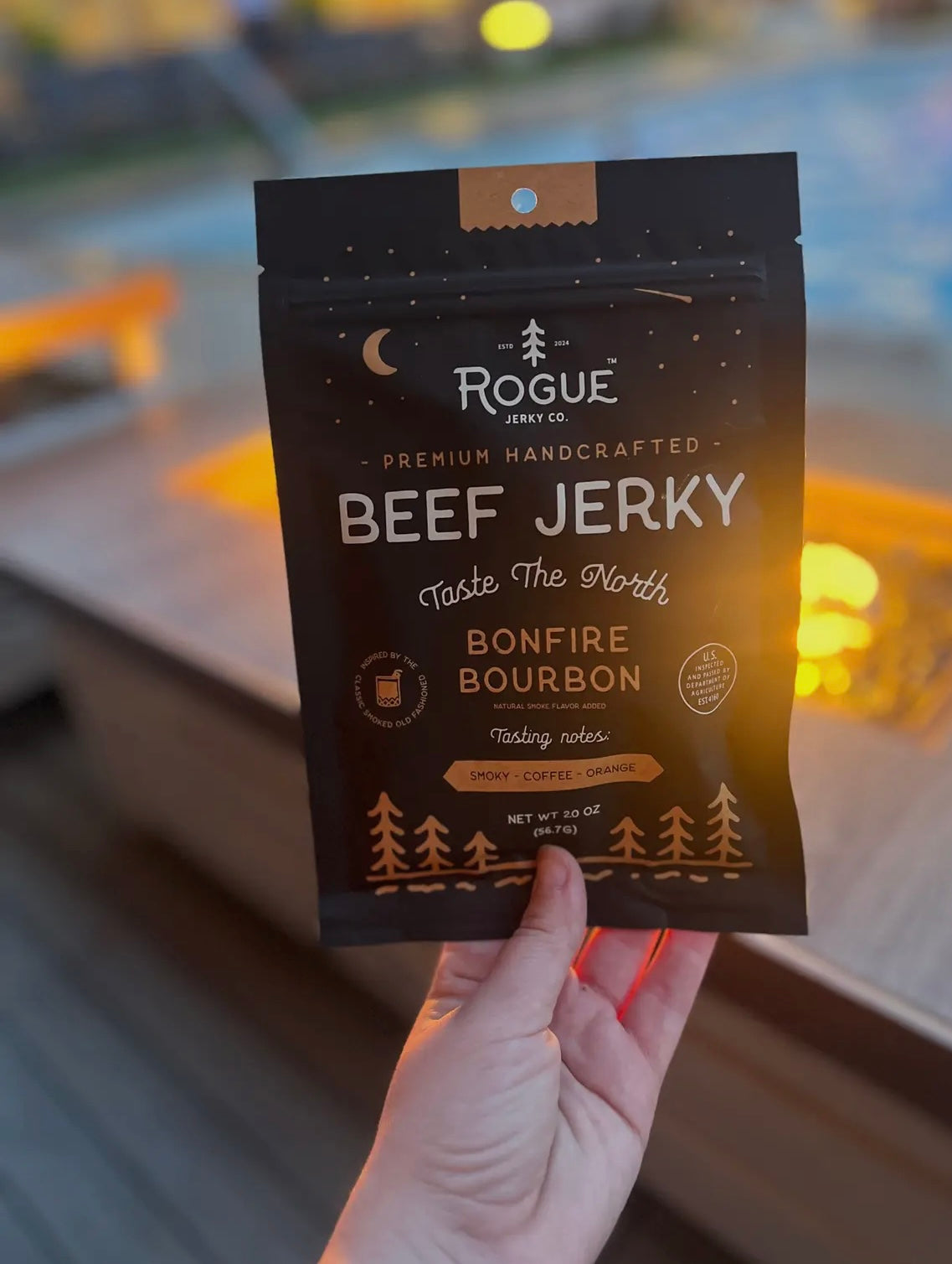 Rogue Beef Jerky Bourbon Bonfire