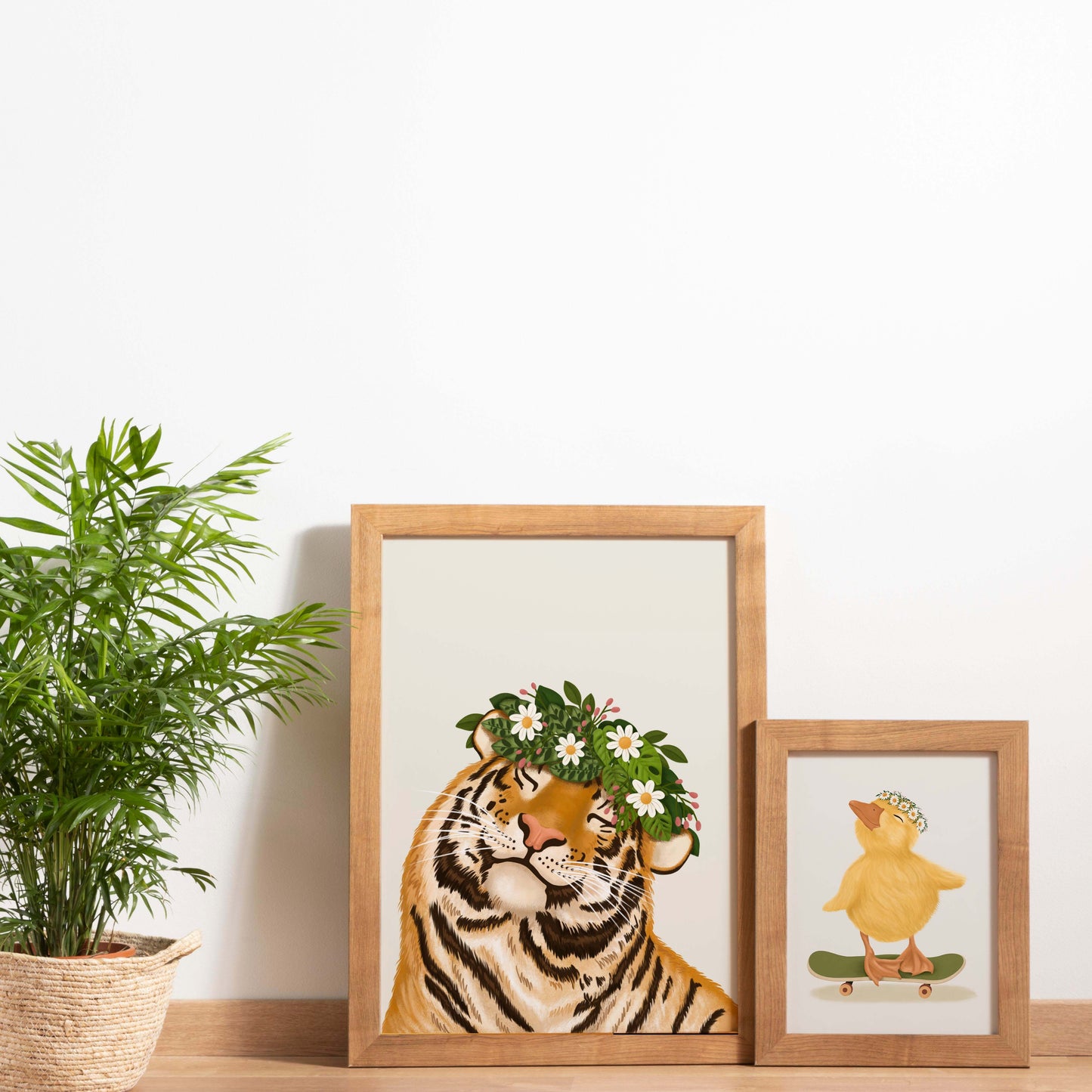 Smiley Tiger Print: 8 x 10