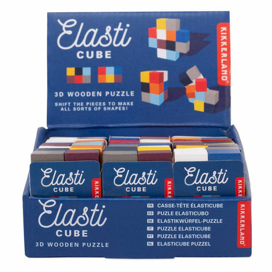 Elasti Cube 3D Wooden Puzzle