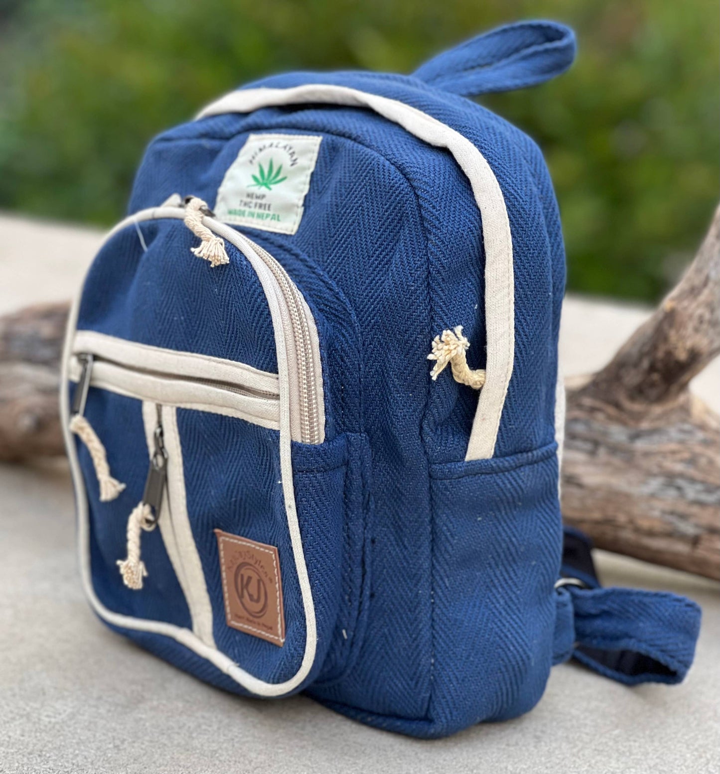 Handmade Lightweight Natural Hemp Himalayan Nepal Minipack (: Red