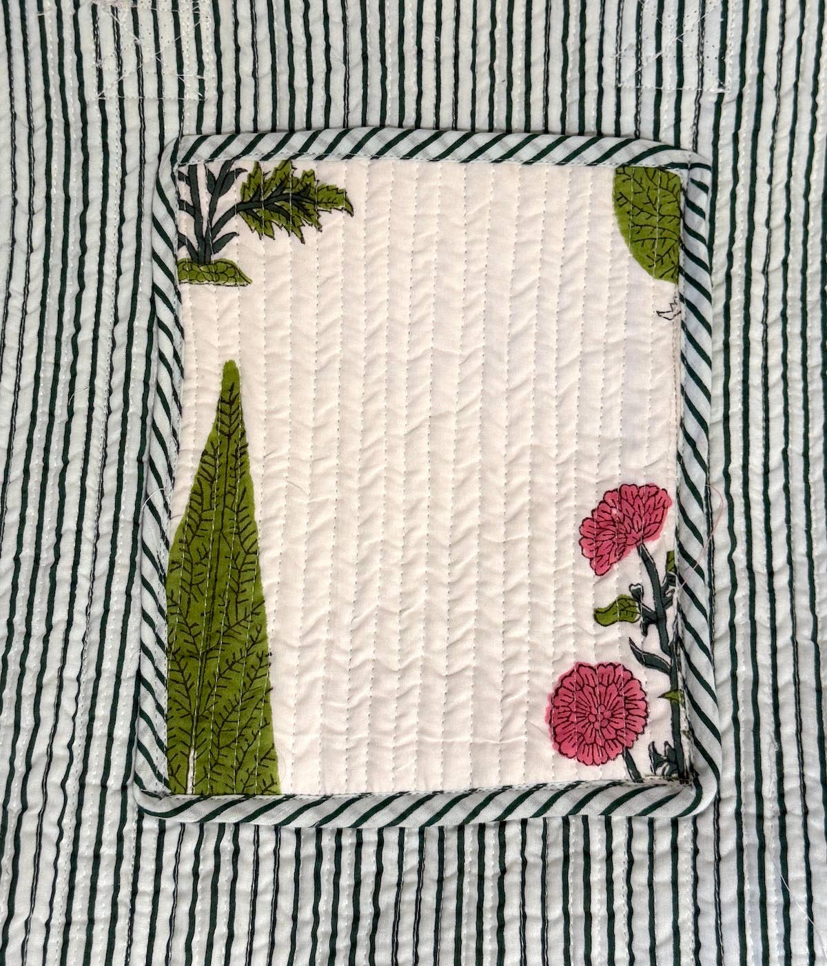 Reversible Quilted Block Printed Beach Bag Regular