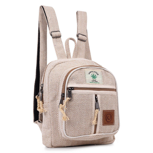 Handmade Lightweight Natural Hemp Himalayan Nepal Minipack: Natural