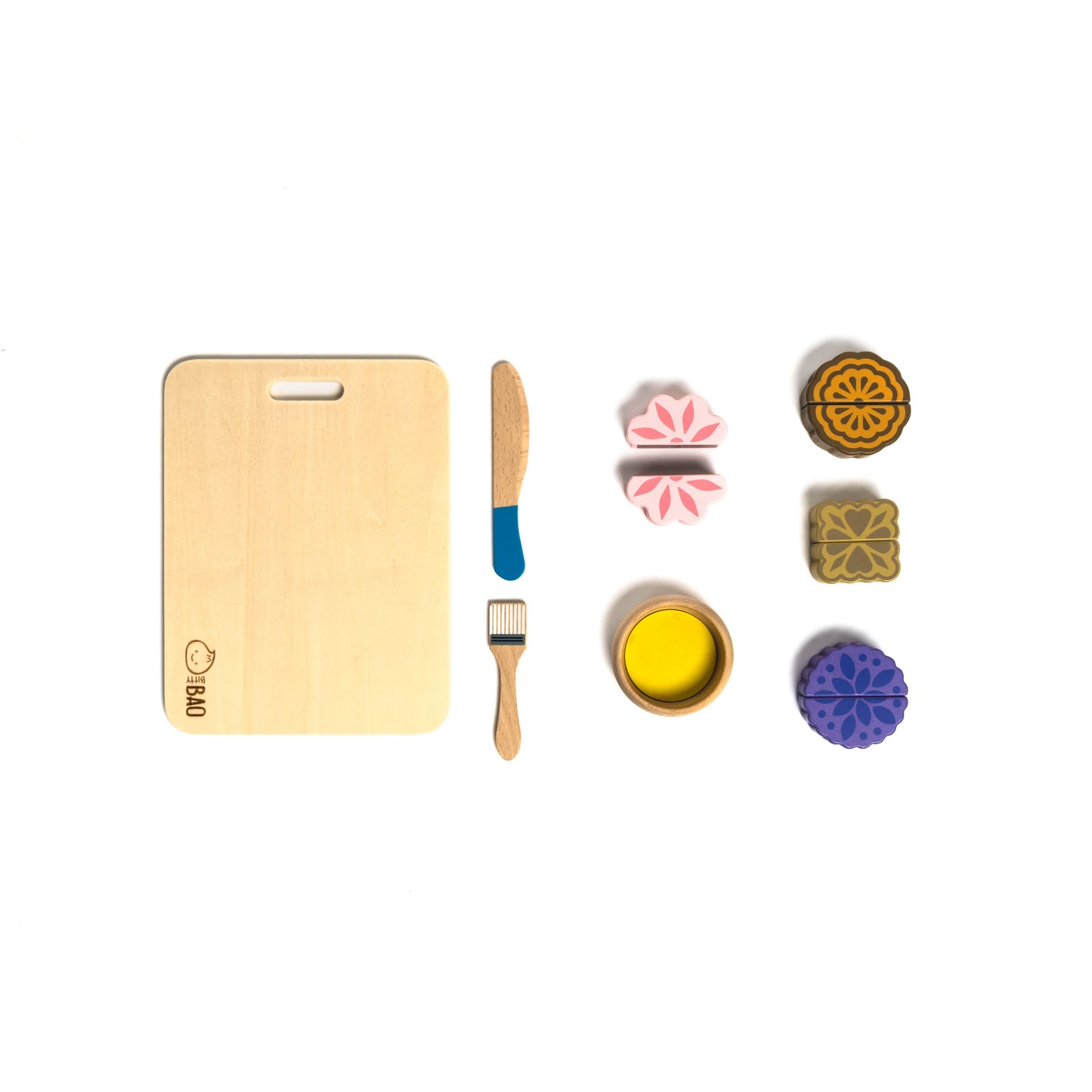 Bitty Bao Wooden & Magnetic Mooncake Toy Set