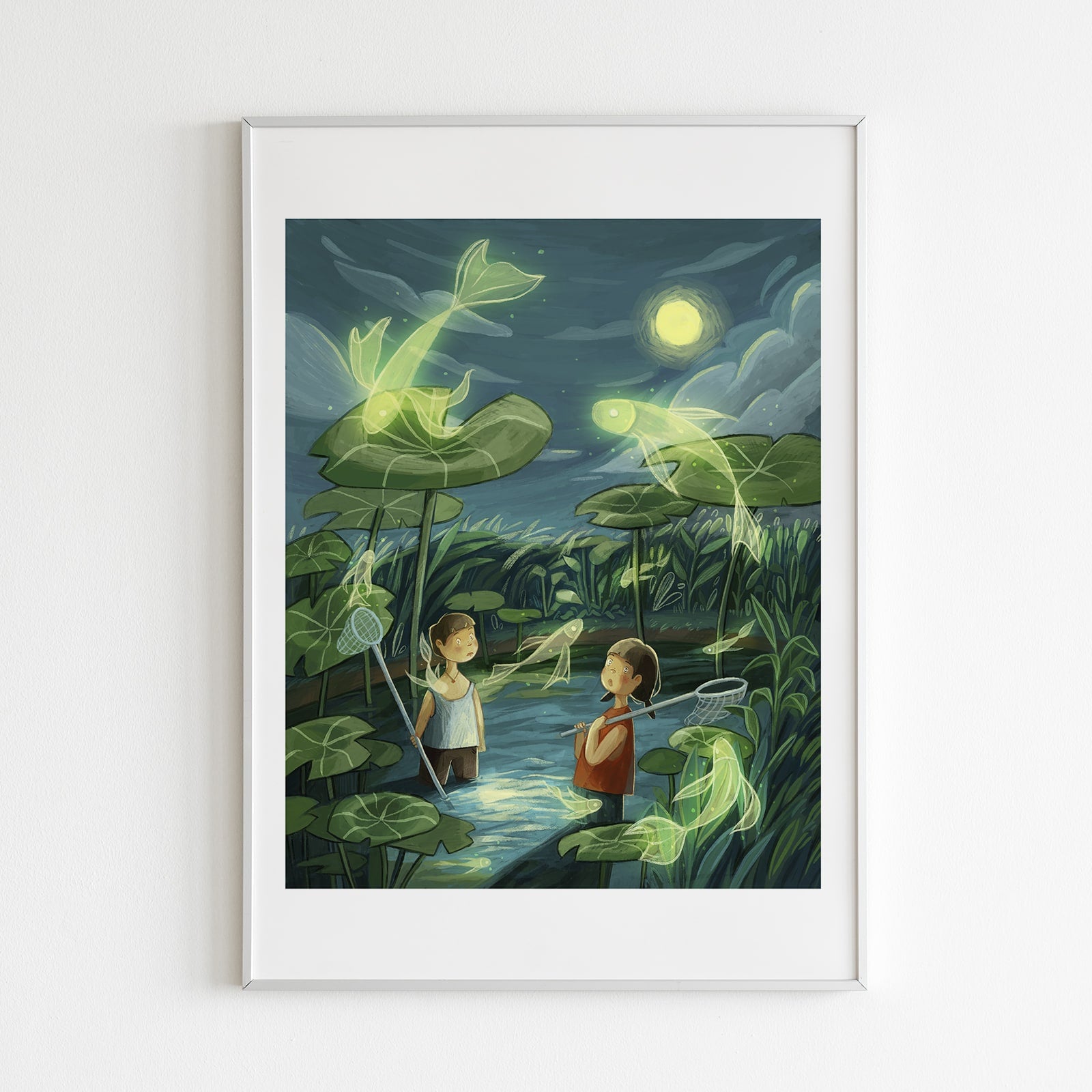 Catching Fish Illustration