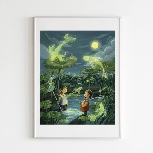 Catching Fish Illustration