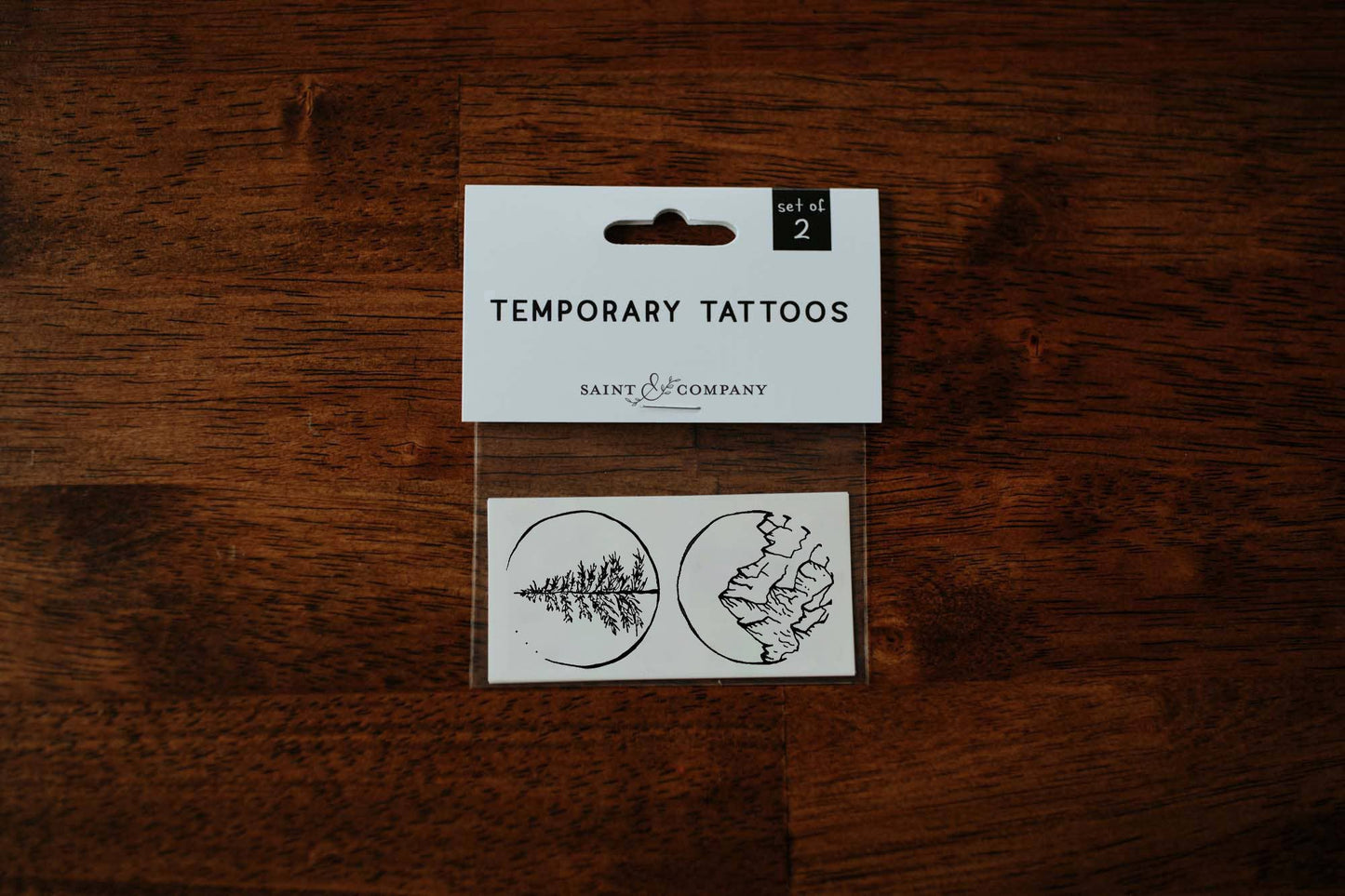 Mountains & Trees Temporary Tattoos