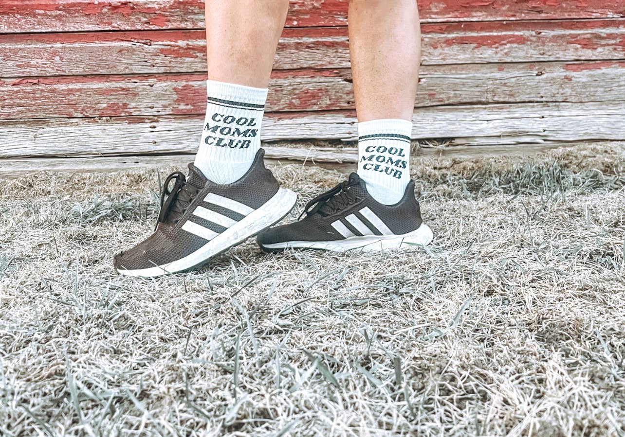 Cool Moms Club Socks: White
