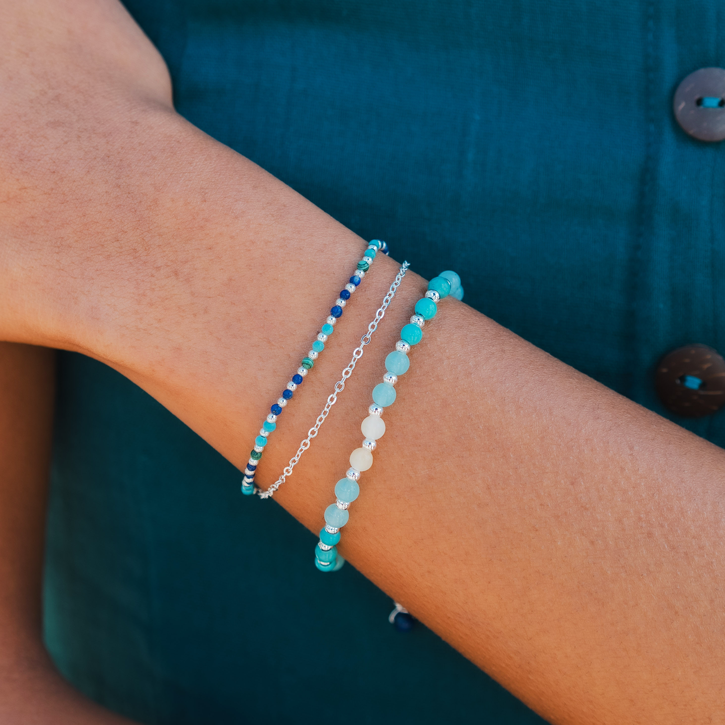 Anti-Anxiety + Healing 4mm Healing Bracelet (Silver)